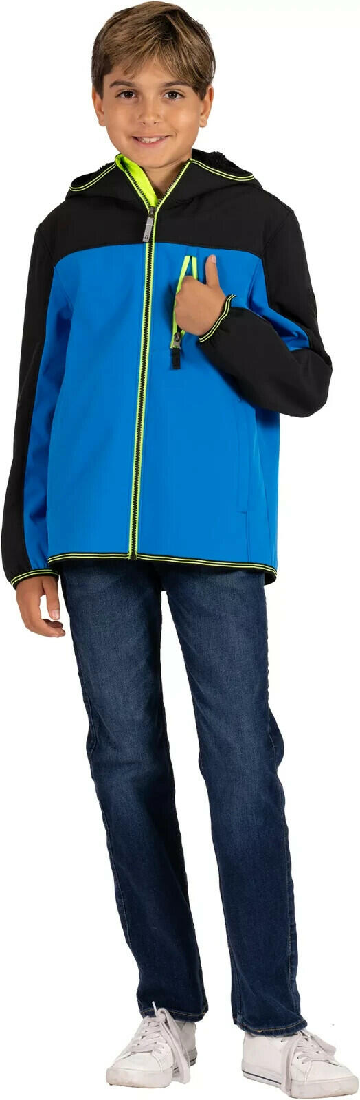 Boys' Falcon Softshell Jacket Midweight Water-Resistant Wind-Resistant, Small