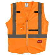 Milwaukee Tool High Visibility Vest,L/XL,Orange/Red 48-73-5072 - All