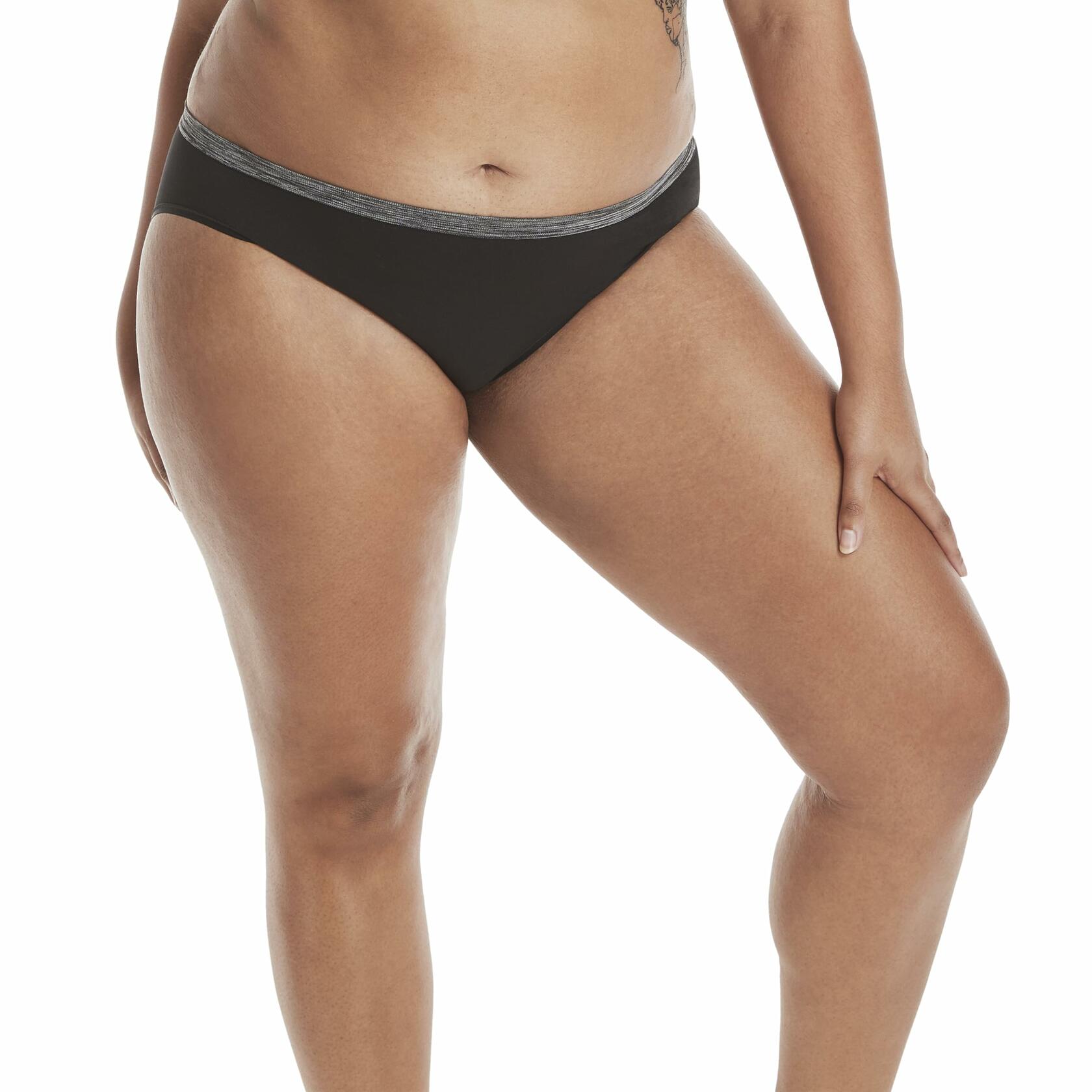 Hanes Women's Comfort Flex Fit Seamless Bikini Underwear, 6-Pack