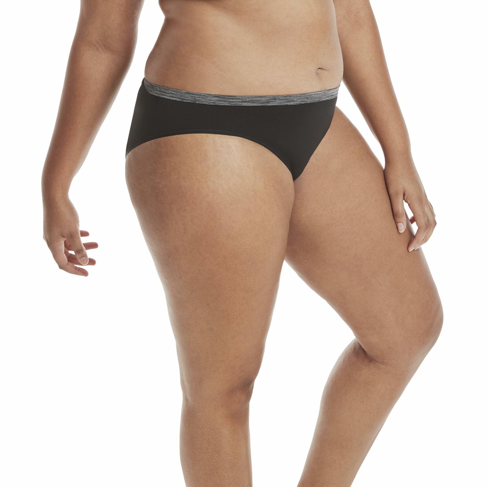 Hanes Women's Comfort Flex Fit Seamless Bikini Underwear, 6-Pack