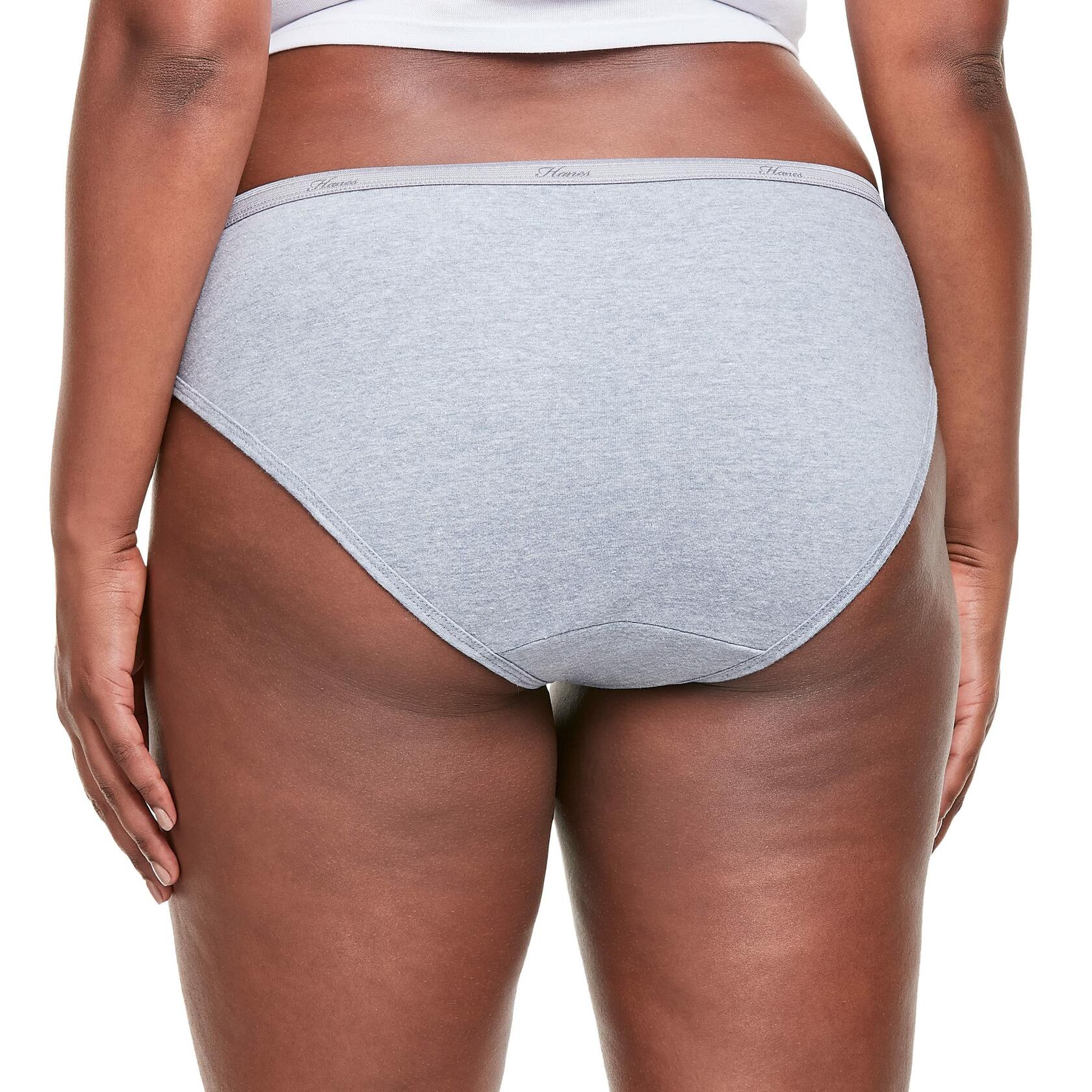Hanes No Ride Up Cotton Bikini Panties 6-Pack Womens Panty Assorted Underwear