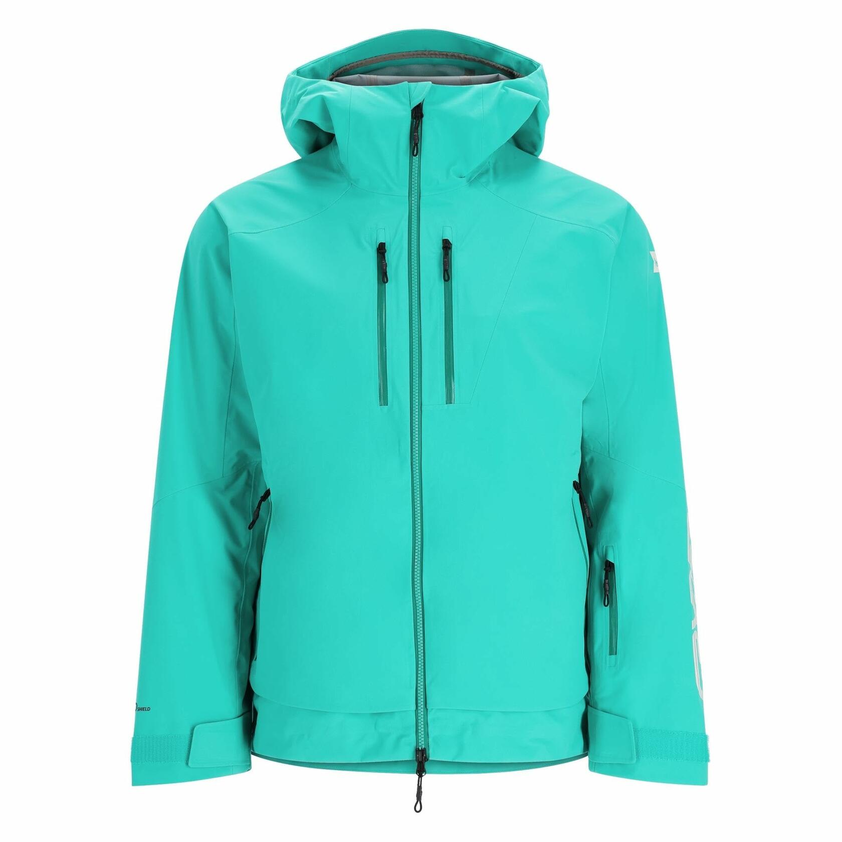 Spyder Men's Sanction Hard Shell Ski Jacket Teal Green XXL