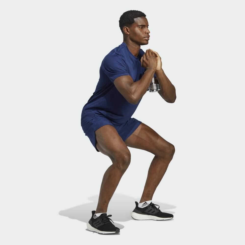 adidas Men's Designed 4 Movement Shorts, Dark Blue/White, X-Large7 Inseam