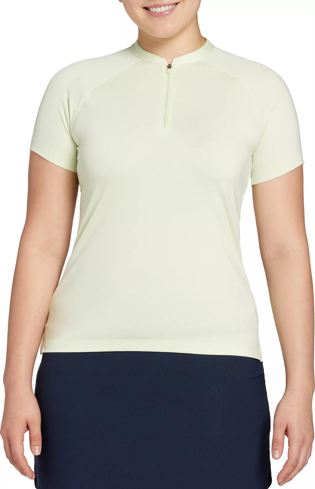 Walter Hagen Women's Sport Short Sleeve Golf Polo, Large, Light Green