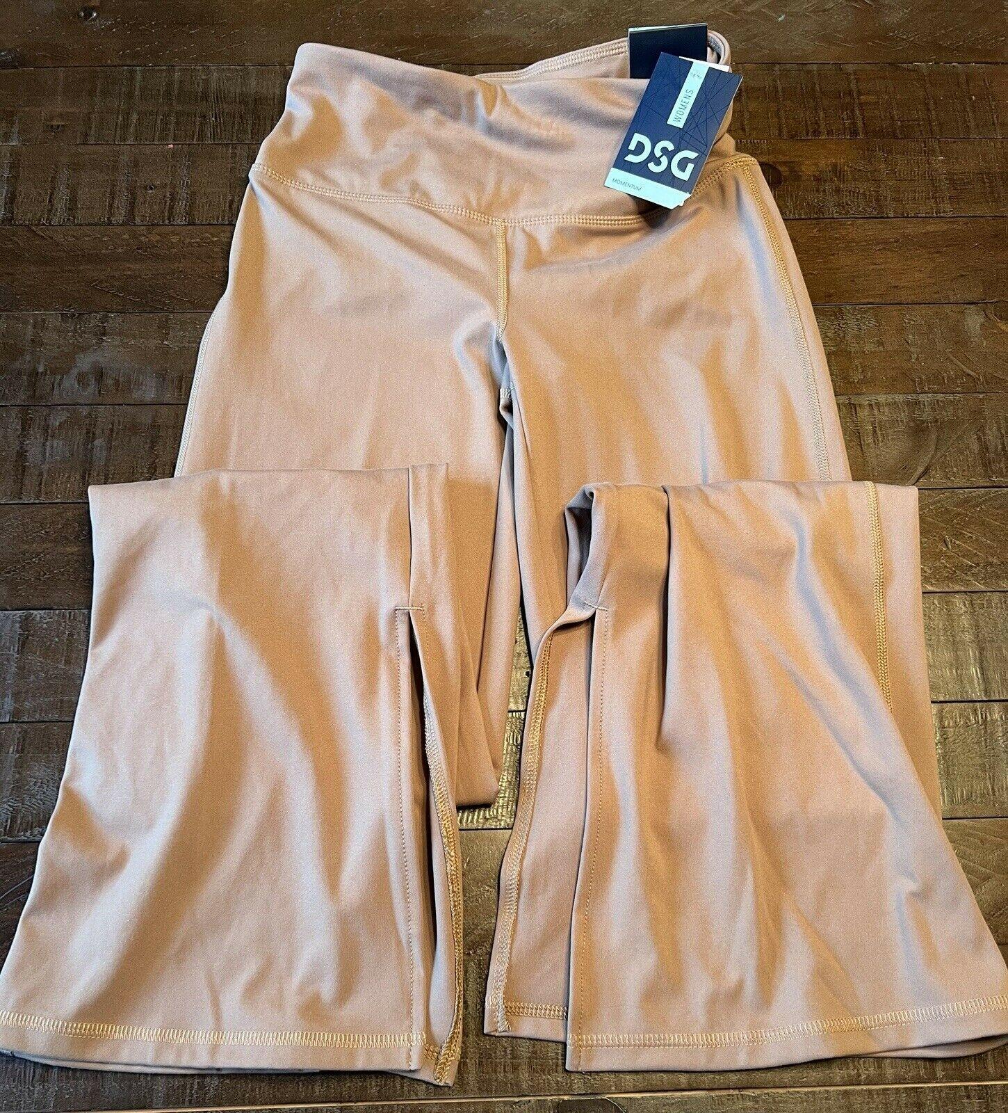 NWT! Womens DSG Brand XS Cadet Brown Momentum Split Wide Leg Tight! F289.