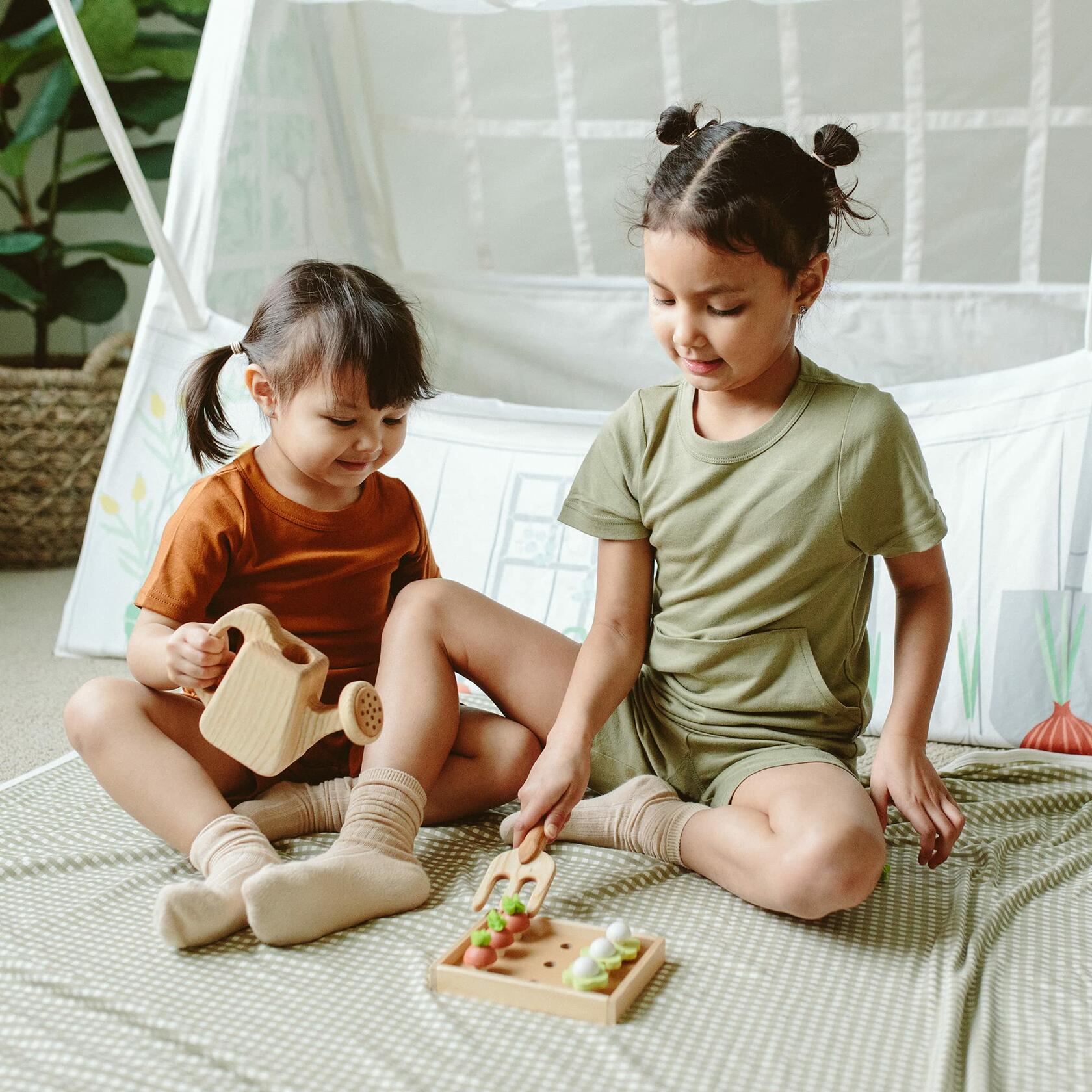 goumikids 2pk Toddler Kid Organic Cotton Knee-High Sock Large 6-8Y White/Neutral