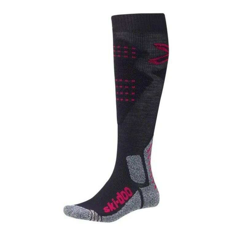 Ski-Doo Performance Midweight Socks, Raspberry, L