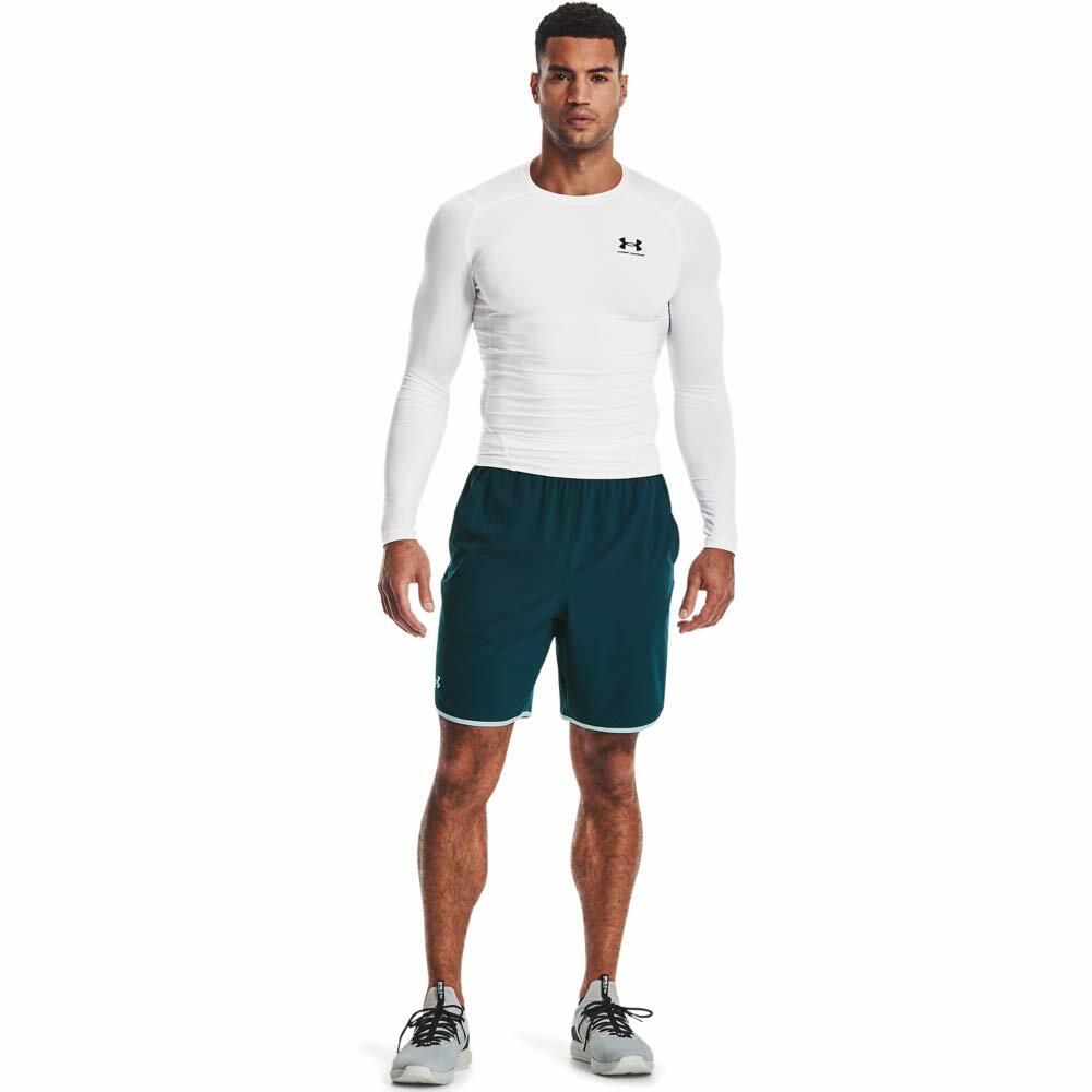 Under Armour Men's Armour HeatGear Compression Long-Sleeve White/Black, XX-Large