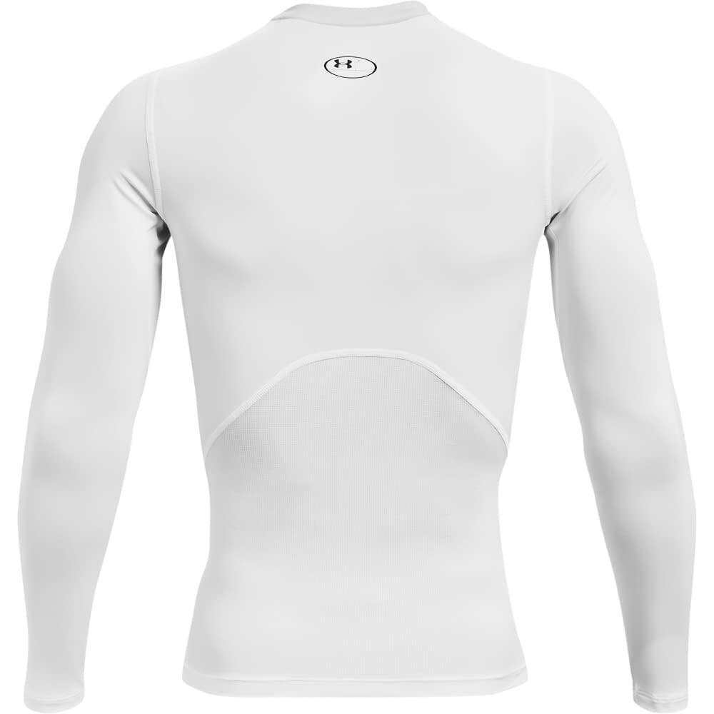 Under Armour Men's Armour HeatGear Compression Long-Sleeve White/Black, XX-Large