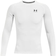 Under Armour Men's Armour HeatGear Compression Long-Sleeve White/Black, XX-Large