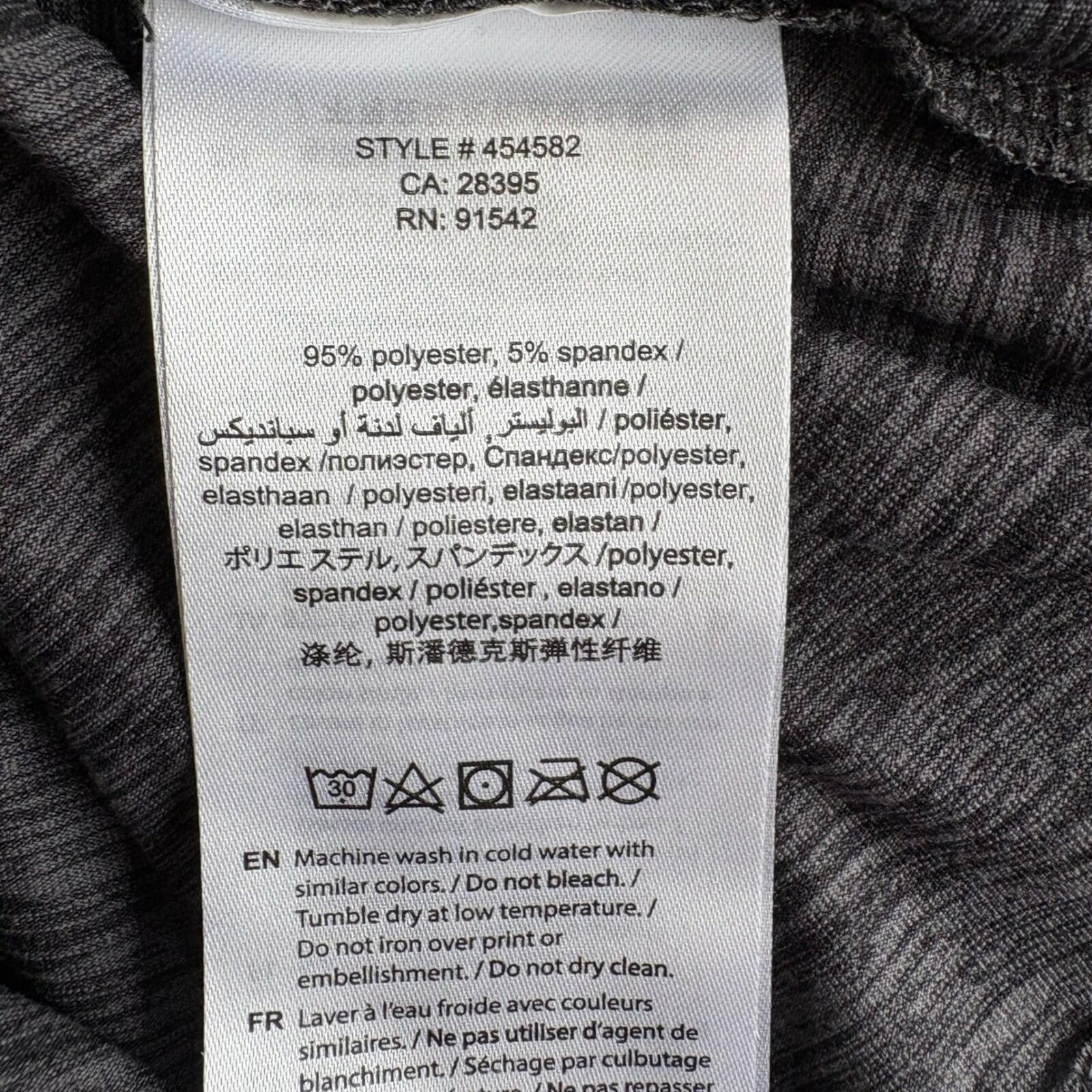 Ski-Doo Men Medium Charcoal Tech Polo Short Sleeve Performance Quick Dry Wicking Medium