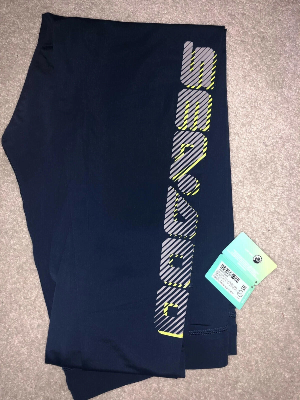 SEA-DOO Men's UV Protection Leggings Navy Size L Full Length Pull On Surf Jetski