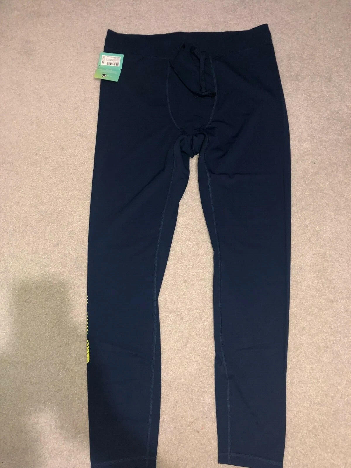 SEA-DOO Men's UV Protection Leggings Navy Size L Full Length Pull On Surf Jetski