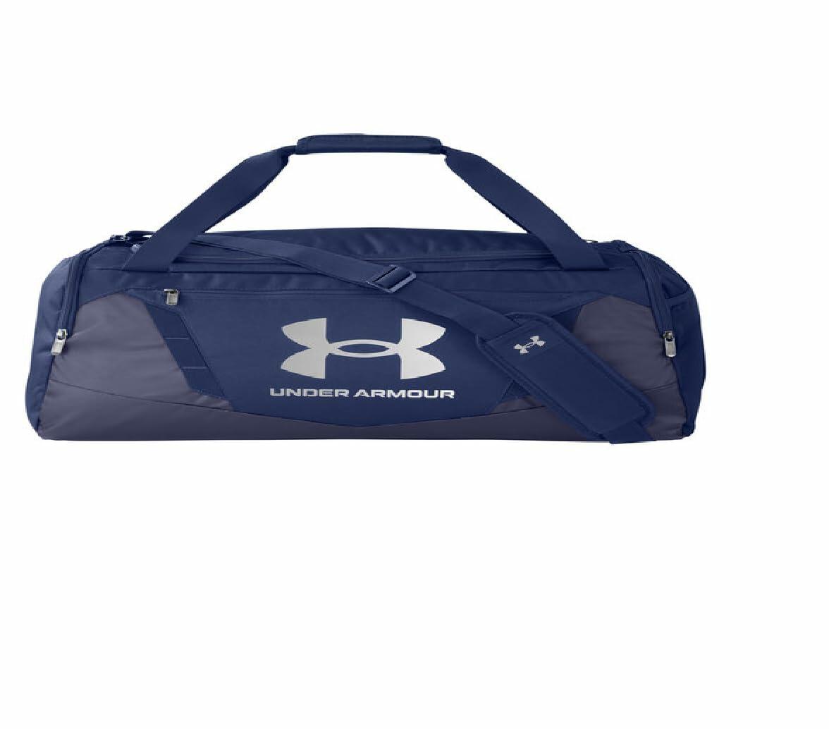 Under Armour Unisex-Adult Undeniable 5.0 Duffle, Pitch Gray/Midnight Navy/White
