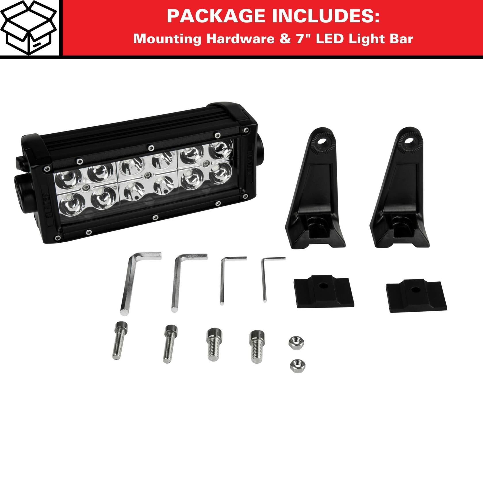 Blazer LED Double Row Off-Road Light Bar, 7.5in., 3200 Lumens, 12 LEDs