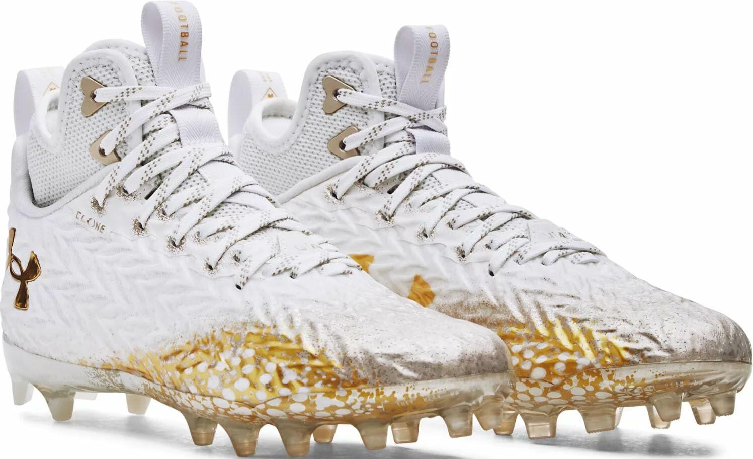 Under Armour Spotlight Clone MC Womens Football Cleats White SZ 8 No Box