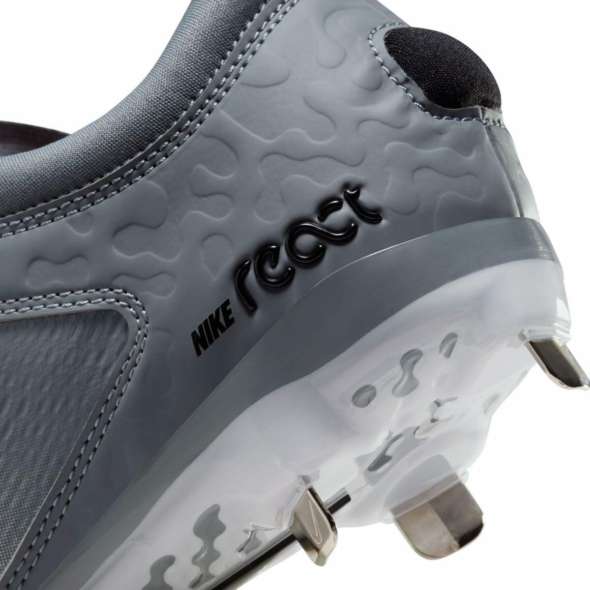 Nike Hyperdiamond 4 Elite Low Metal Softball Cleats SZ 7 Gray | Black No Box