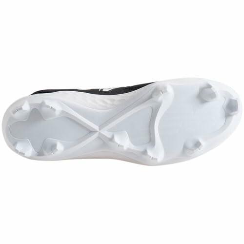 New Balance Men's Fresh Foam 3000 V6 Molded Baseball Shoe, Black/White, 15 No Box