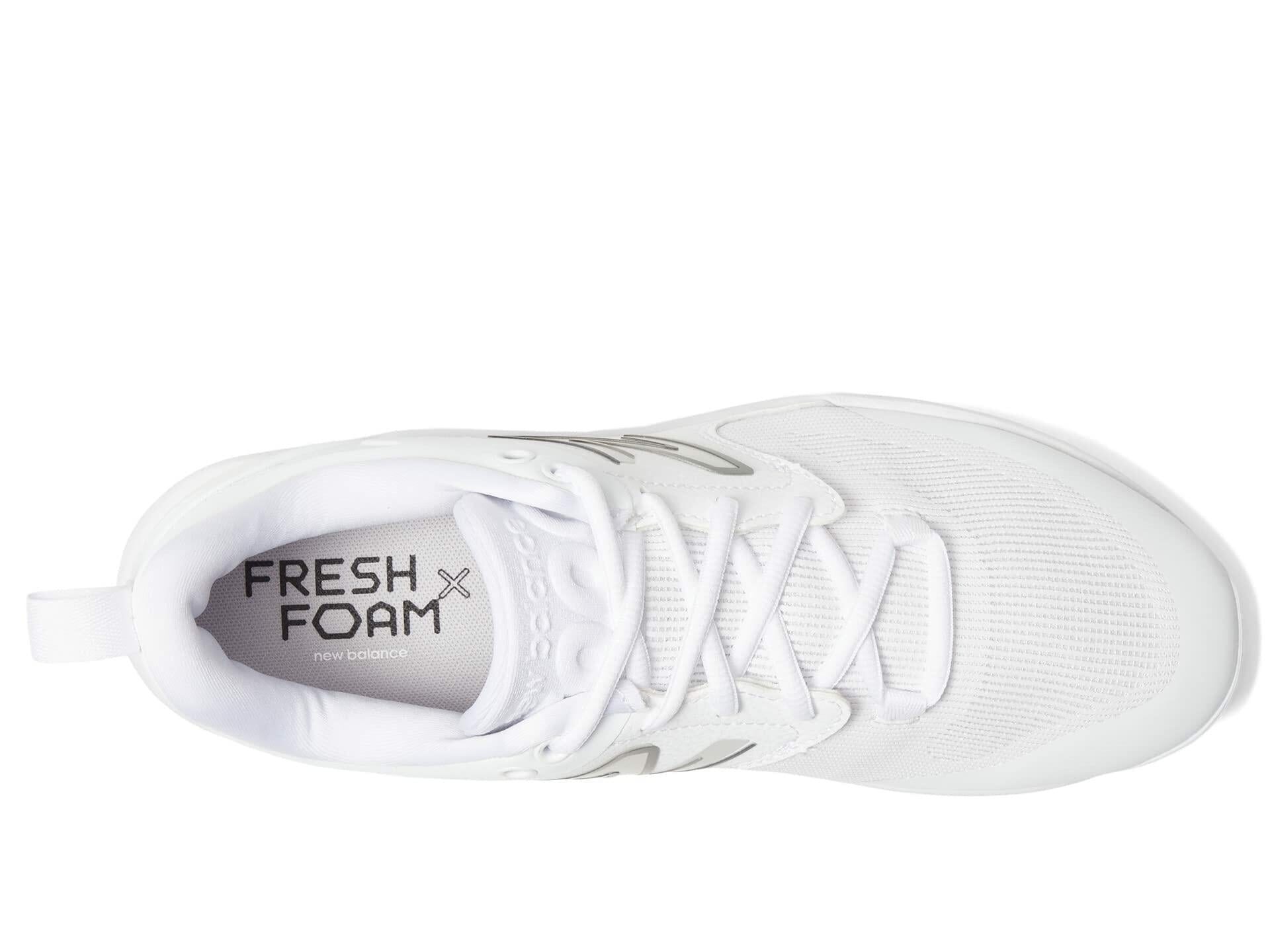 New Balance Men's Fresh Foam X 3000 V6 Metal Baseball Shoe, White, 6.5 No Box