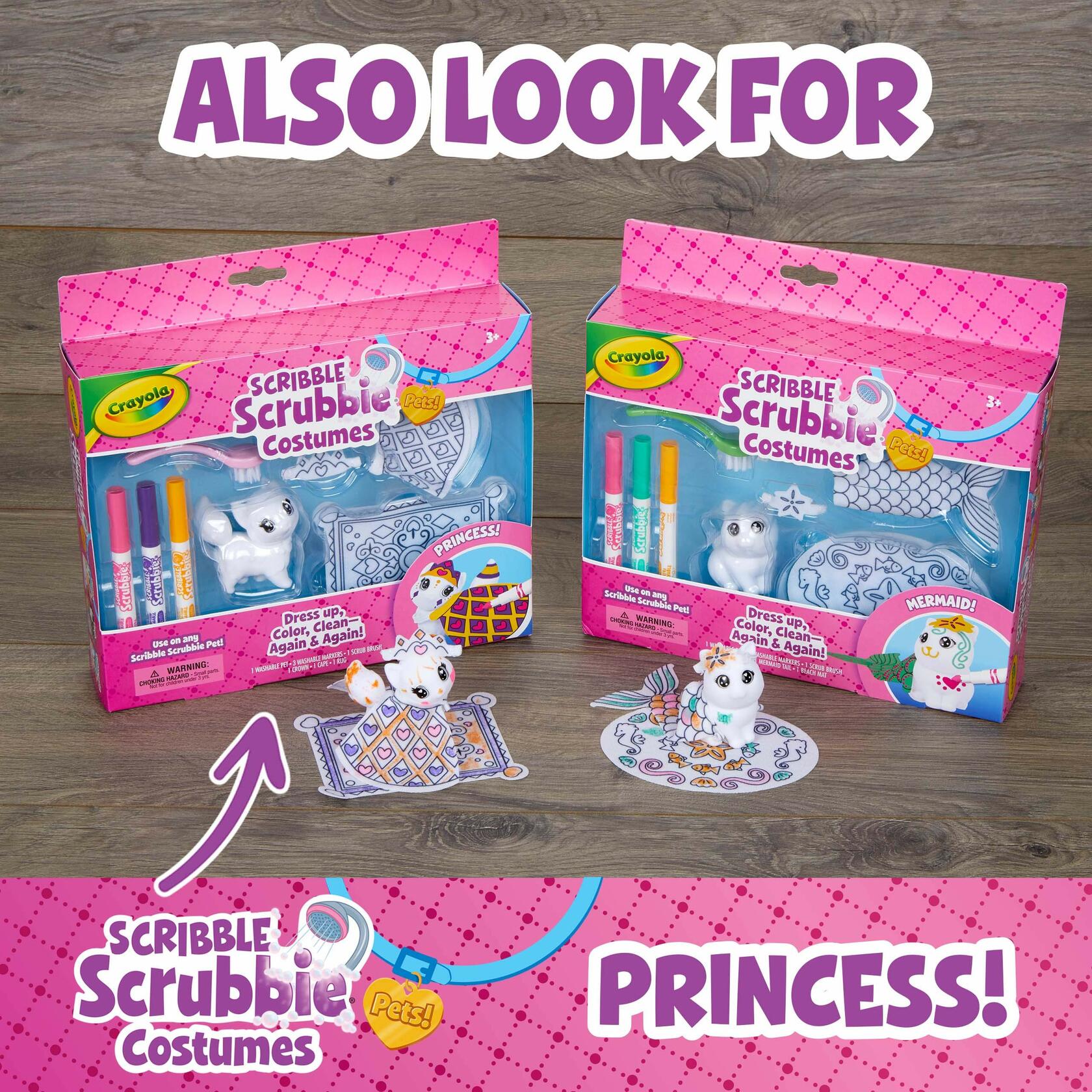 Crayola Scribble Scrubbie Mermaid Costume Playset