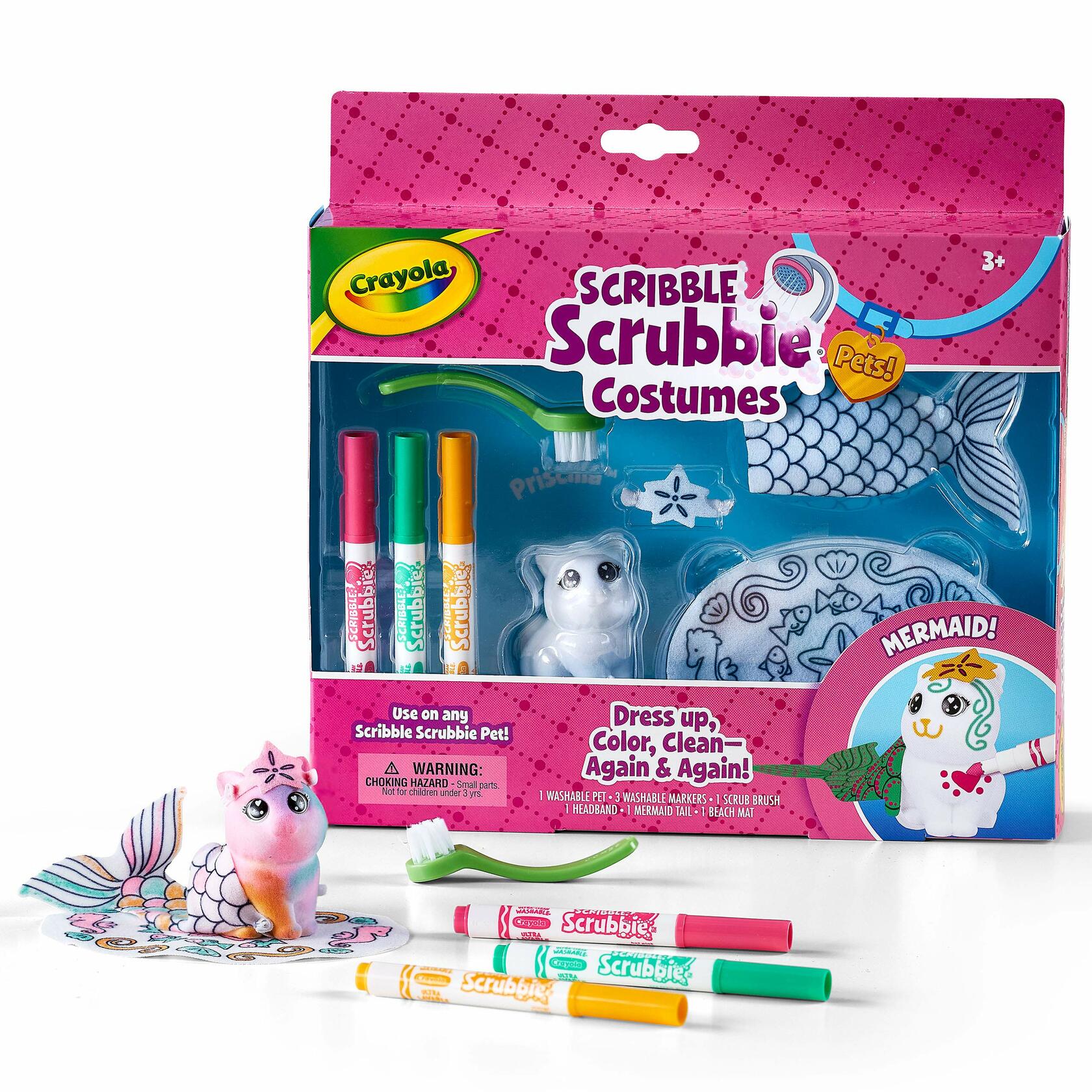 Crayola Scribble Scrubbie Mermaid Costume Playset