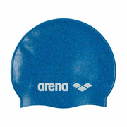 Arena Junior Recycled Silicone Unisex Swim Cap, One Size, Blue Multi