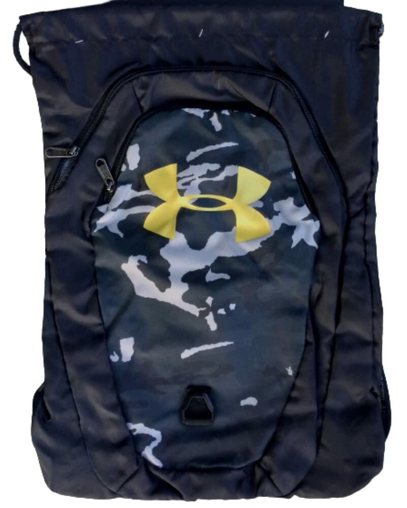 Under Armour Undeniable 2.0 Sackpack, Black Camo (009)/Gold, One Size Fits All