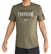 Under Armour Mens UA Freedom Flag USA T-Shirt, Marine Green, Medium