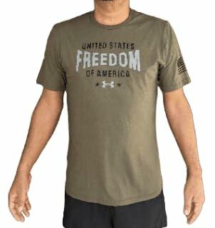 Under Armour Mens UA Freedom Flag USA T-Shirt, Marine Green, Medium