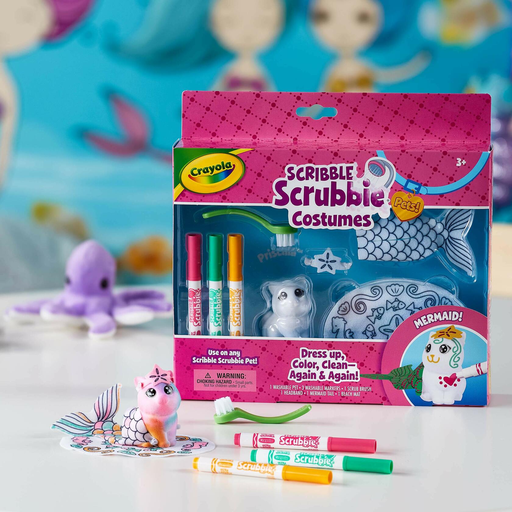 Crayola Scribble Scrubbie Mermaid Costume Playset