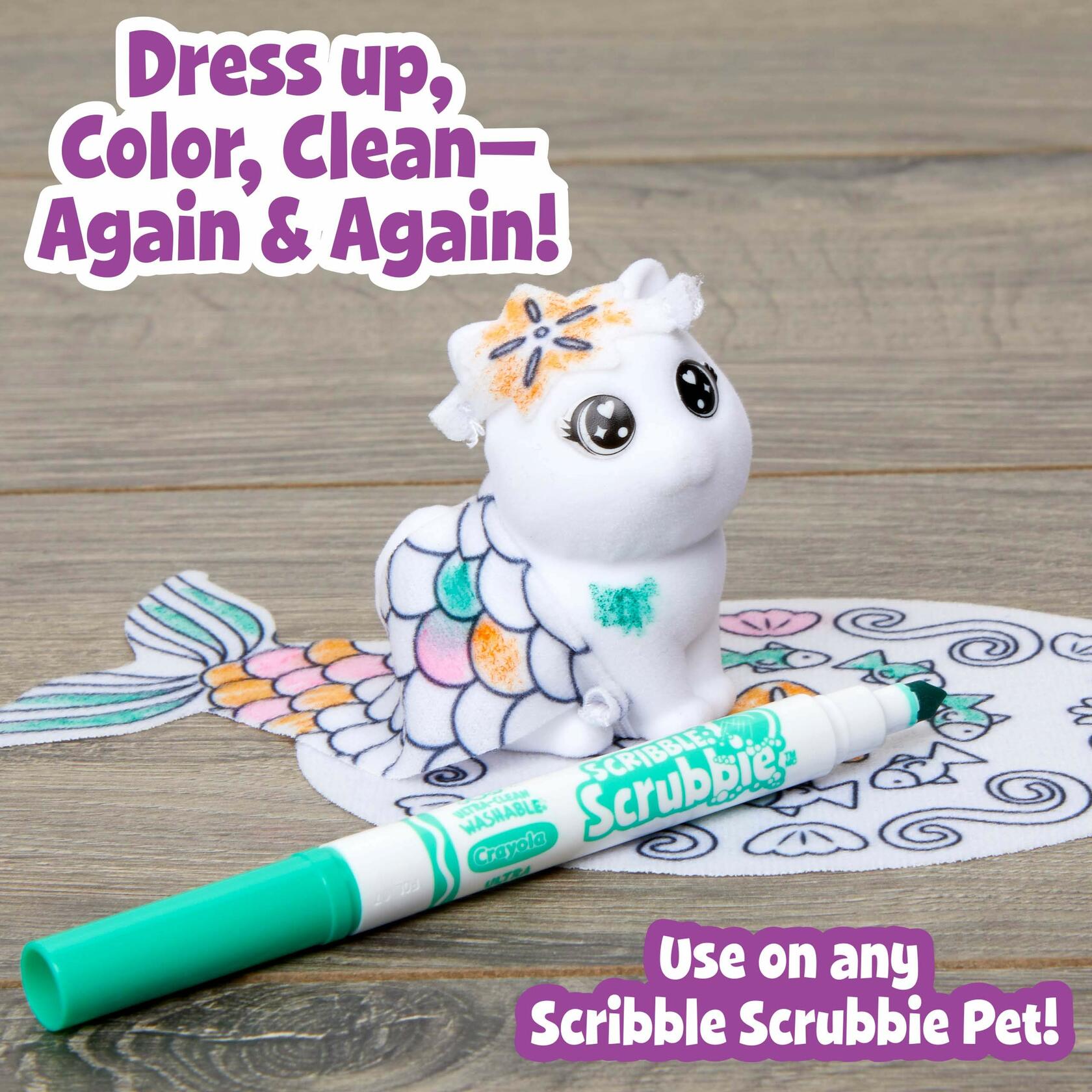 Crayola Scribble Scrubbie Mermaid Costume Playset