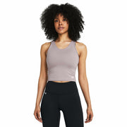 Under Armour Womens Motion Tank Top, (015) Tetra Gray / / White, Small