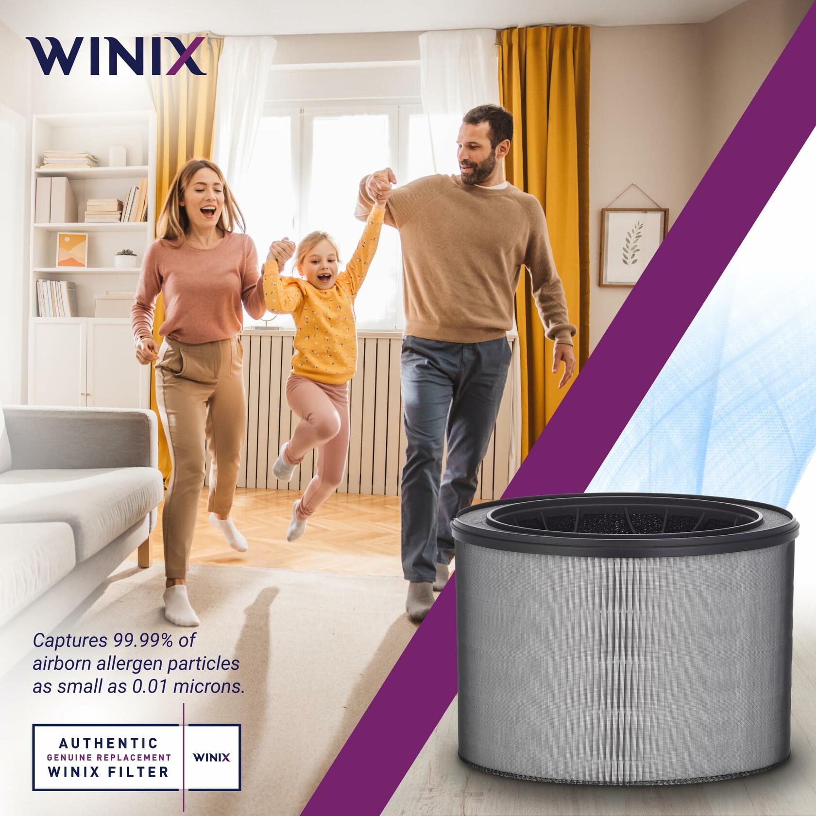 Winix O Filter, 1 Count (Pack of 1), for A230 and A231 Black