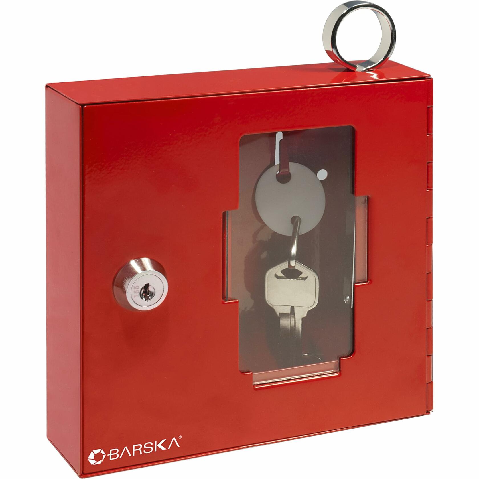 BARSKA Standard Breakable Emergency Key Box, Red, Small