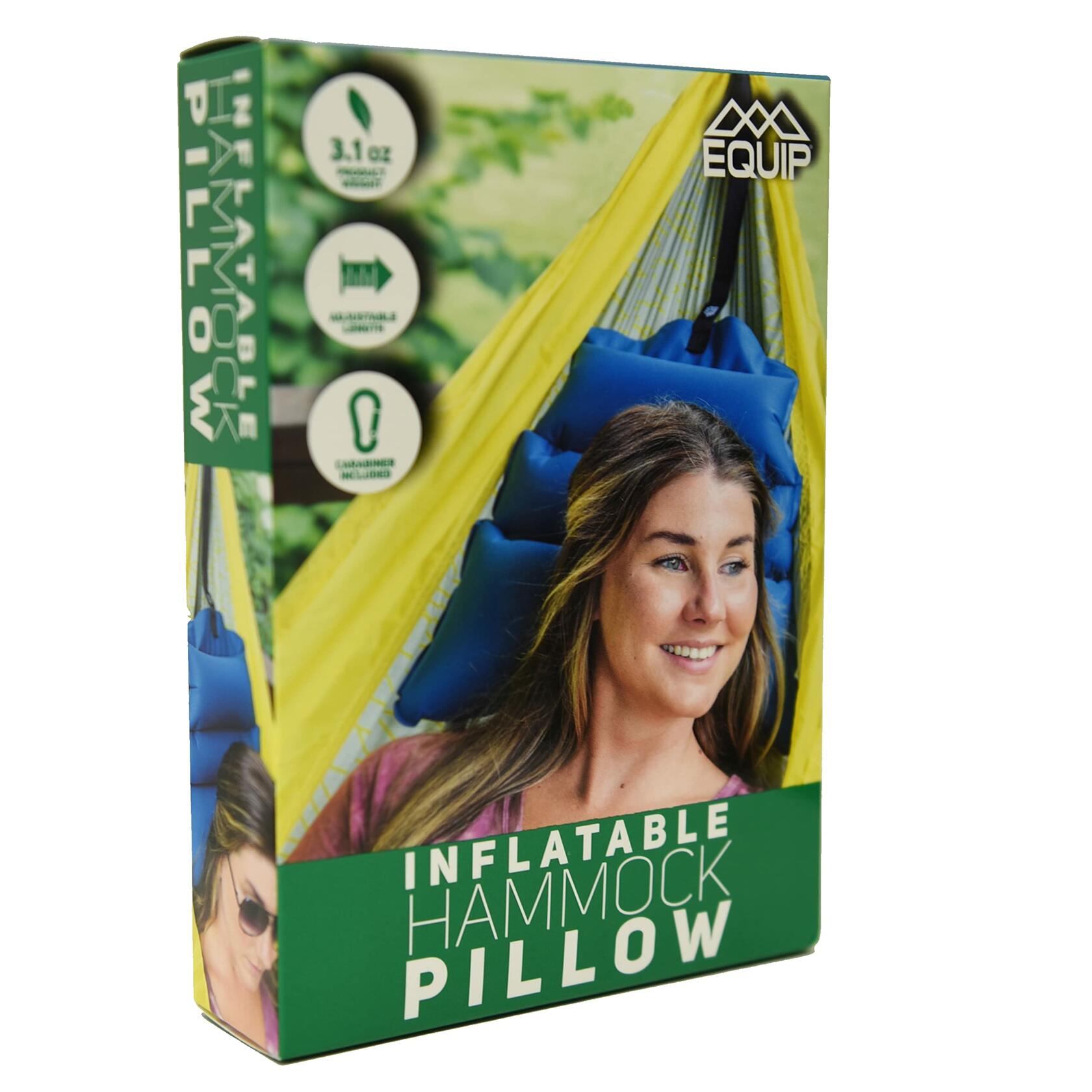 Equip Inflatable Cammping Hammock Pillow, Navy Blue, Small-Medium