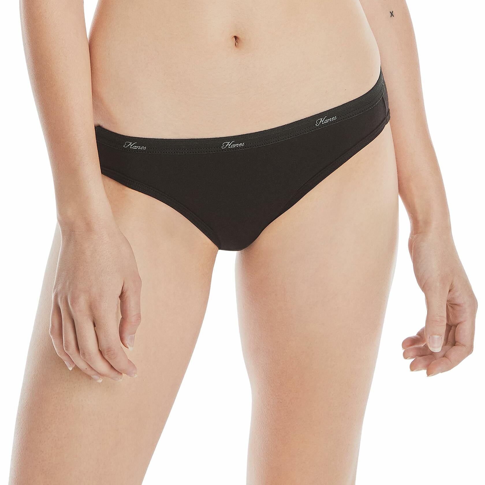 Hanes Women's Cotton Bikini Underwear, Cool Comfort, 10-Pack Assorted 5