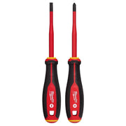 Milwaukee Tool Insulated Screwdriver St 4 1/4 in L 2pcs 48-22-2207