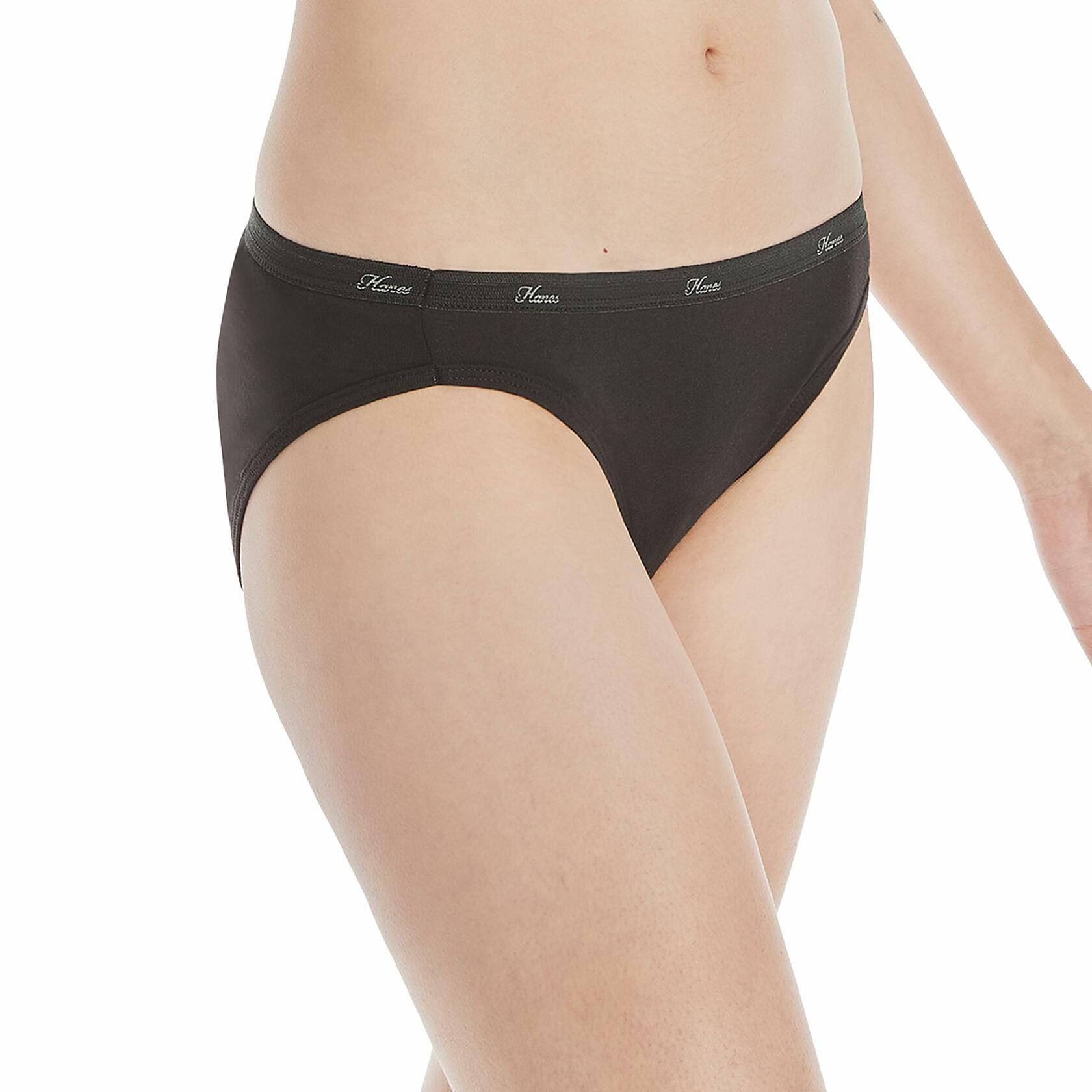 Hanes Women's Cotton Bikini Underwear, Cool Comfort, 10-Pack Assorted 5