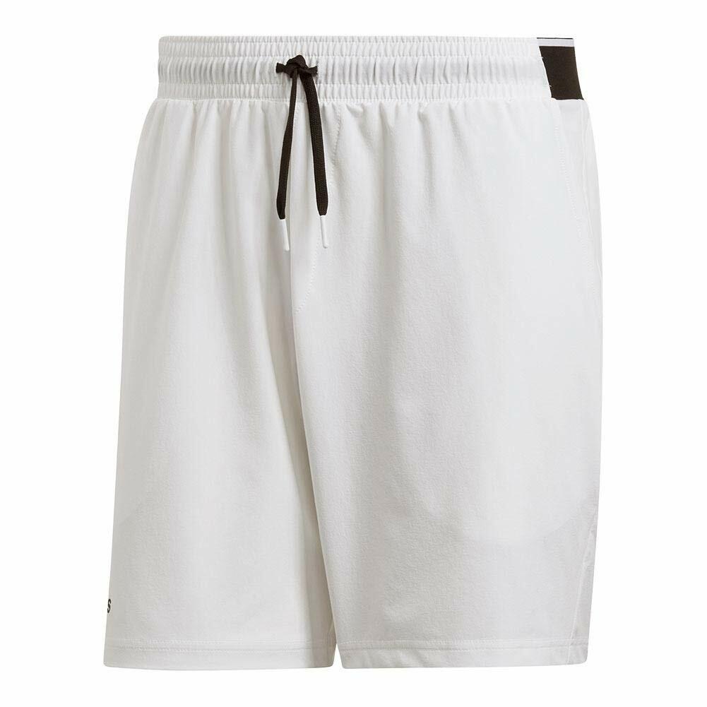 adidas Men's Club 7 Inch Tennis Short, White, X-Large