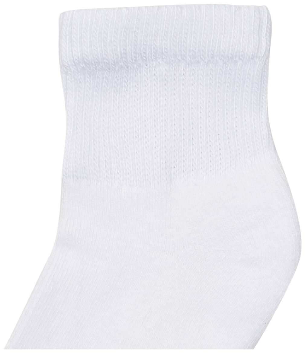 Ankle Socks Womens 6-Pack Hanes Ultimate White Black ComfortSort Cushion sz 5-9