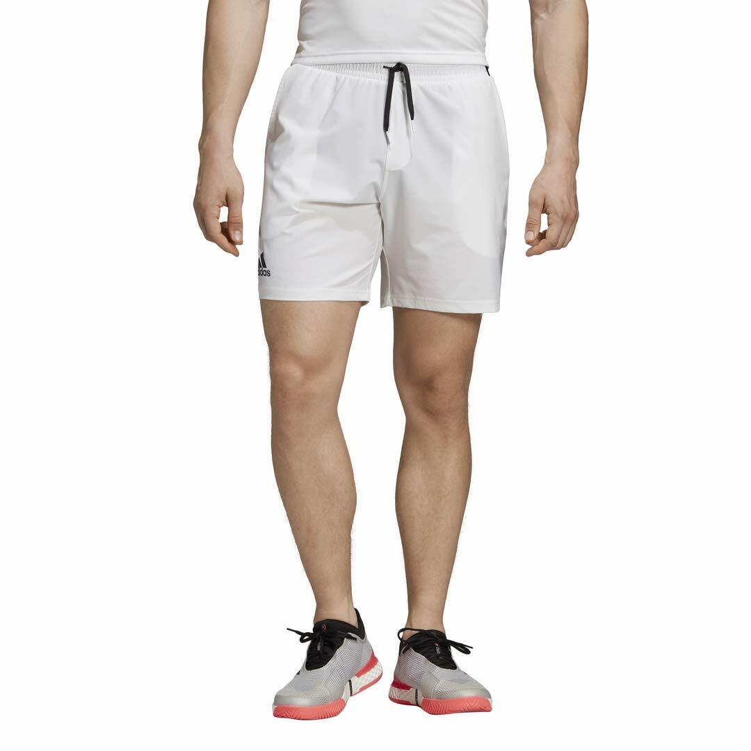 adidas Men's Club 7 Inch Tennis Short, White, X-Large