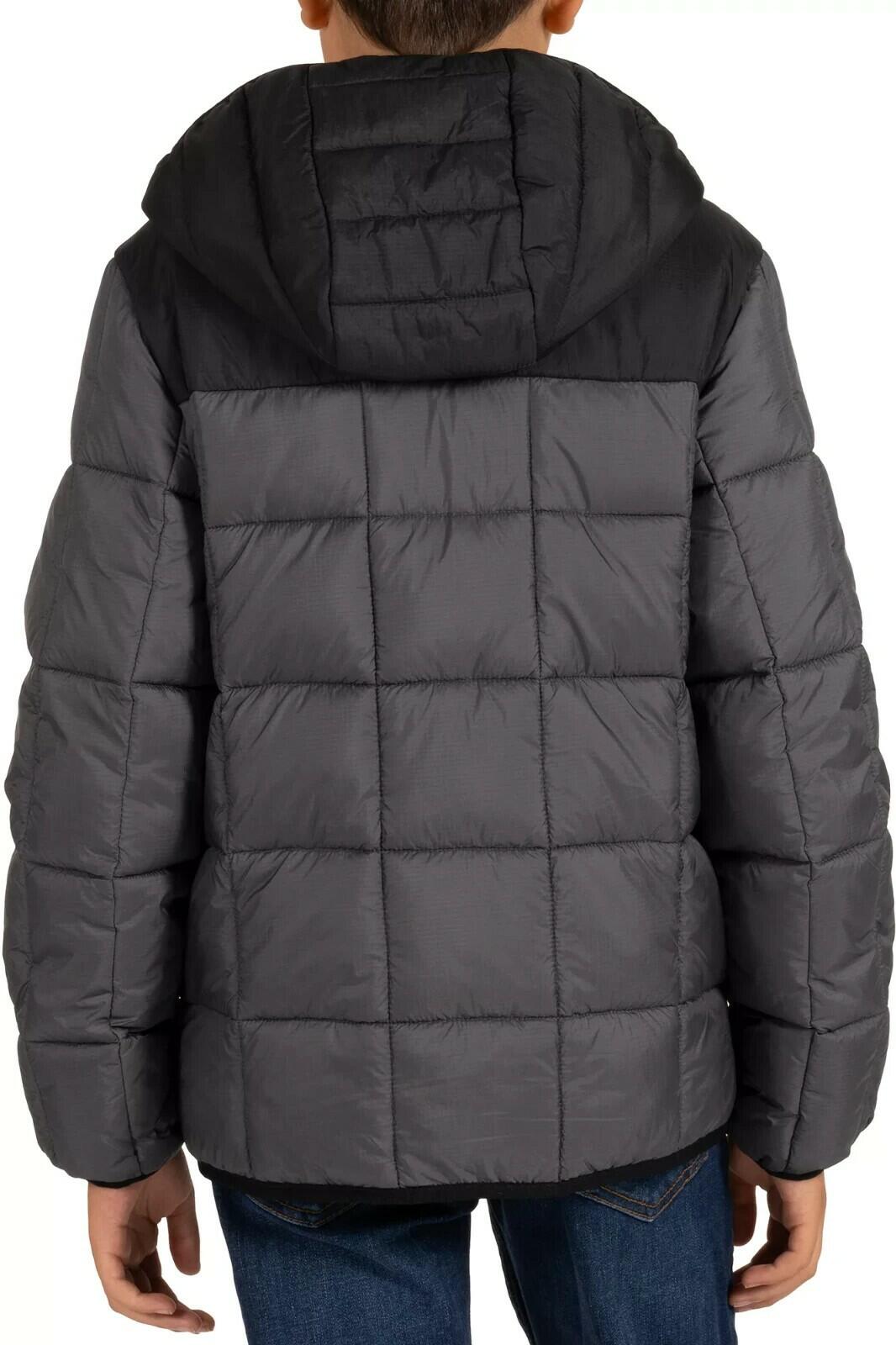 Boys' Torque Puffer Jacket Full-Zip Lightweight Water-Resistant, XS