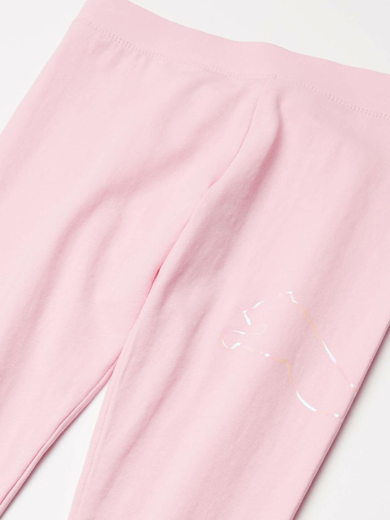 PUMA Girls' Legging, Pink, L