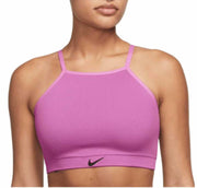 Nike Women's Indy Seamless Ribbed Light-Support Non-Padded Sports Bra Large