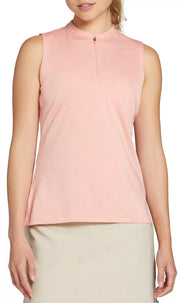 Walter Hagen Women's Sport Sleeveless Golf Polo, Large, Rose Thorn Pink