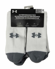 Under Armour Men's UA Performance Tech 6-Pack Crew Socks White L 8.5-13