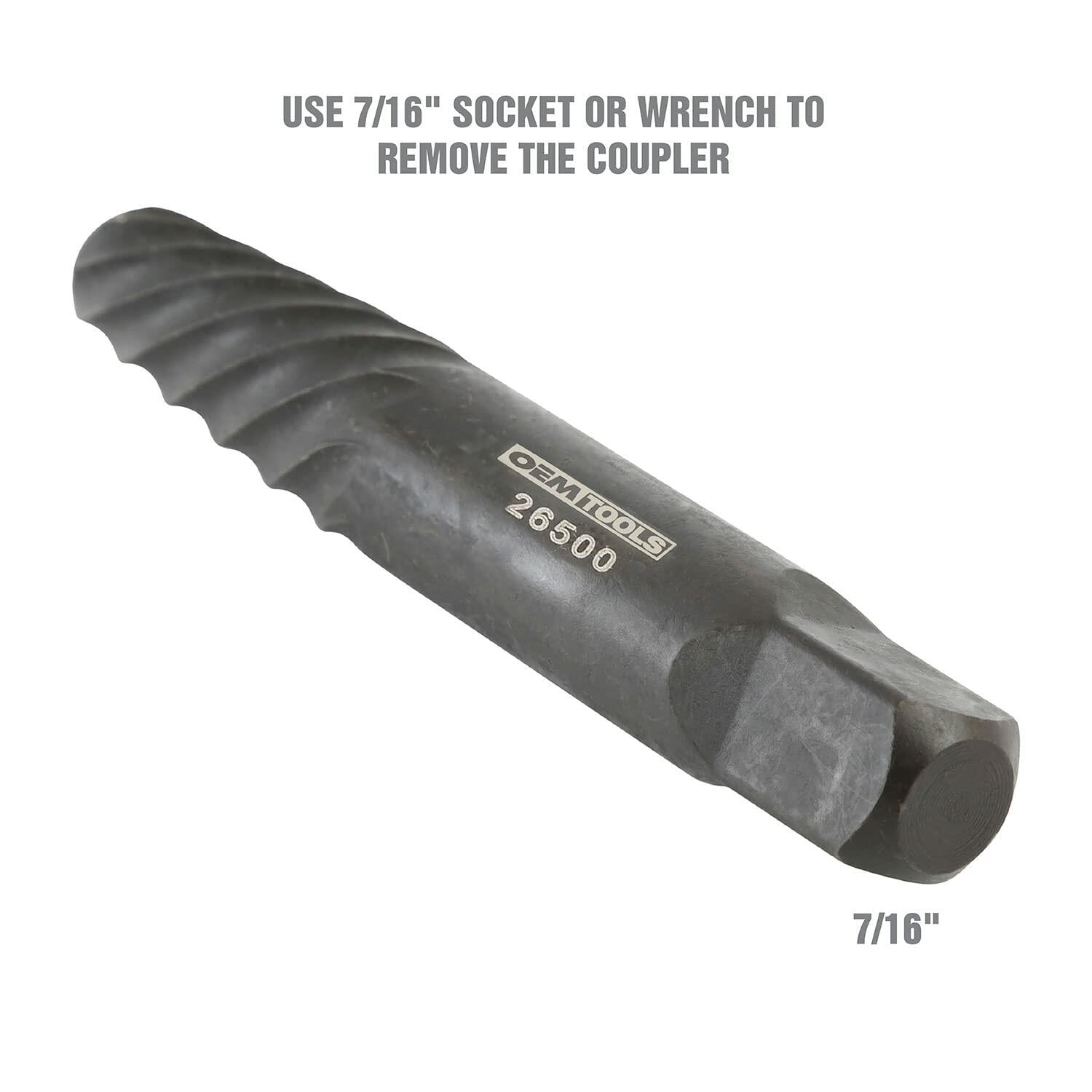 OEMTOOLS 26500 Heater Hose Coupler Extractor, Spiral Tip Coupler Removal Tool