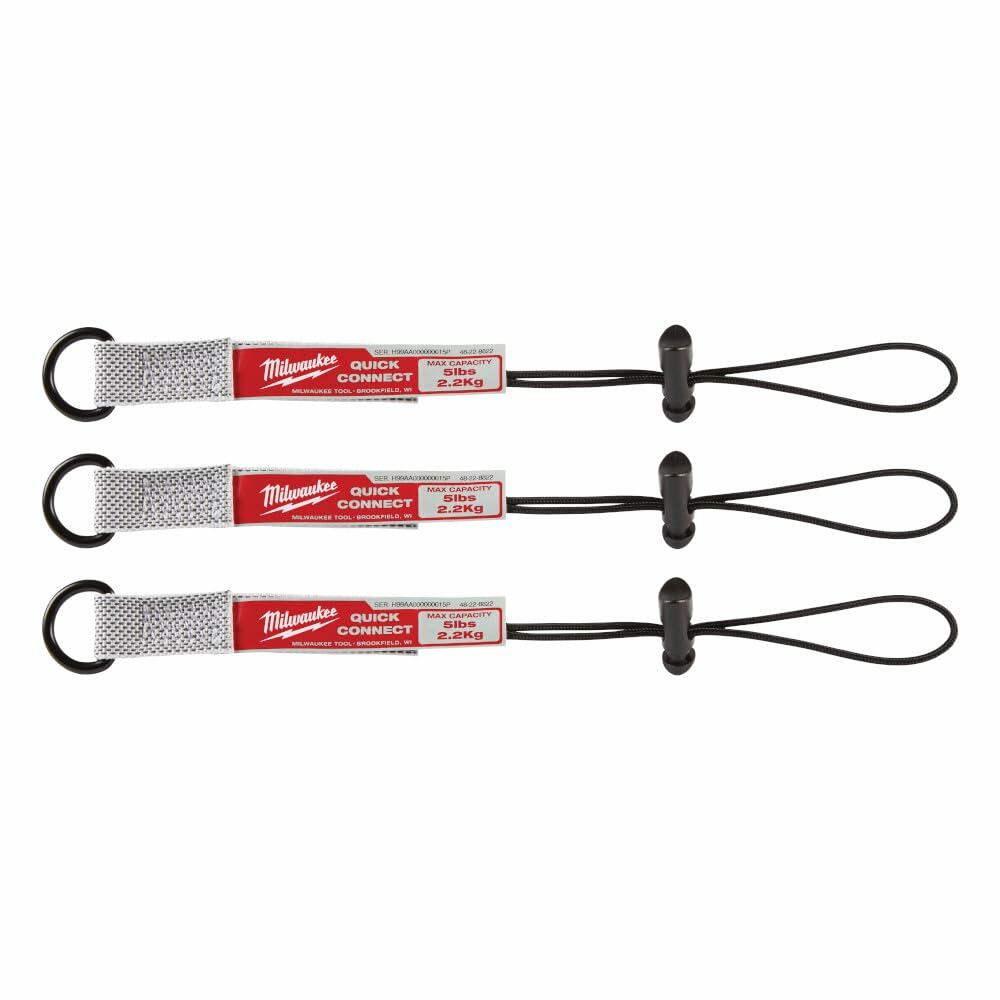 MILWAUKEE 48-22-8822 3-Piece Quick-Connect Lanyard System, 5 LB