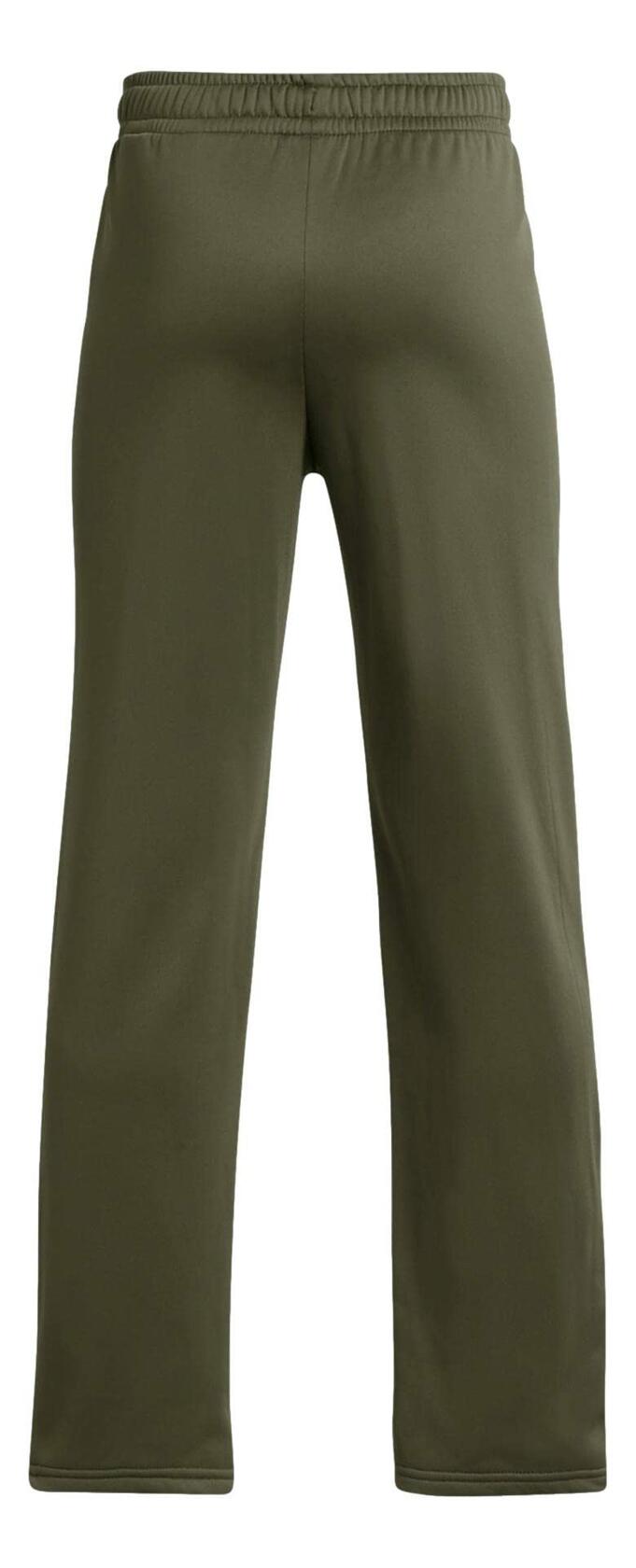 Under Armour Boys' Armourfleece Straight Leg Pant M/Regular, OD Green/Blk, Med