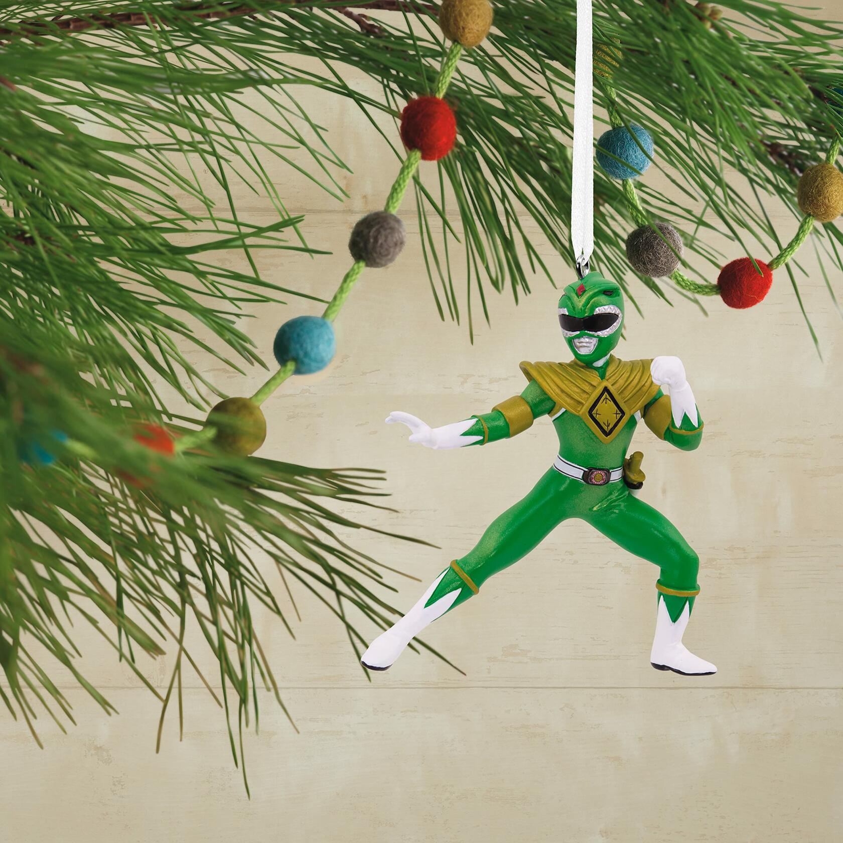 Hallmark Hasbro Power Rangers Green Ranger Christmas Ornament